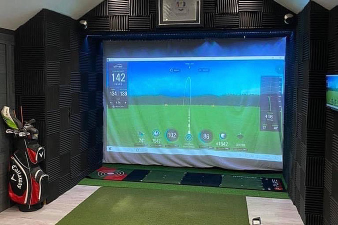 Golf Practive Area In Garden Room